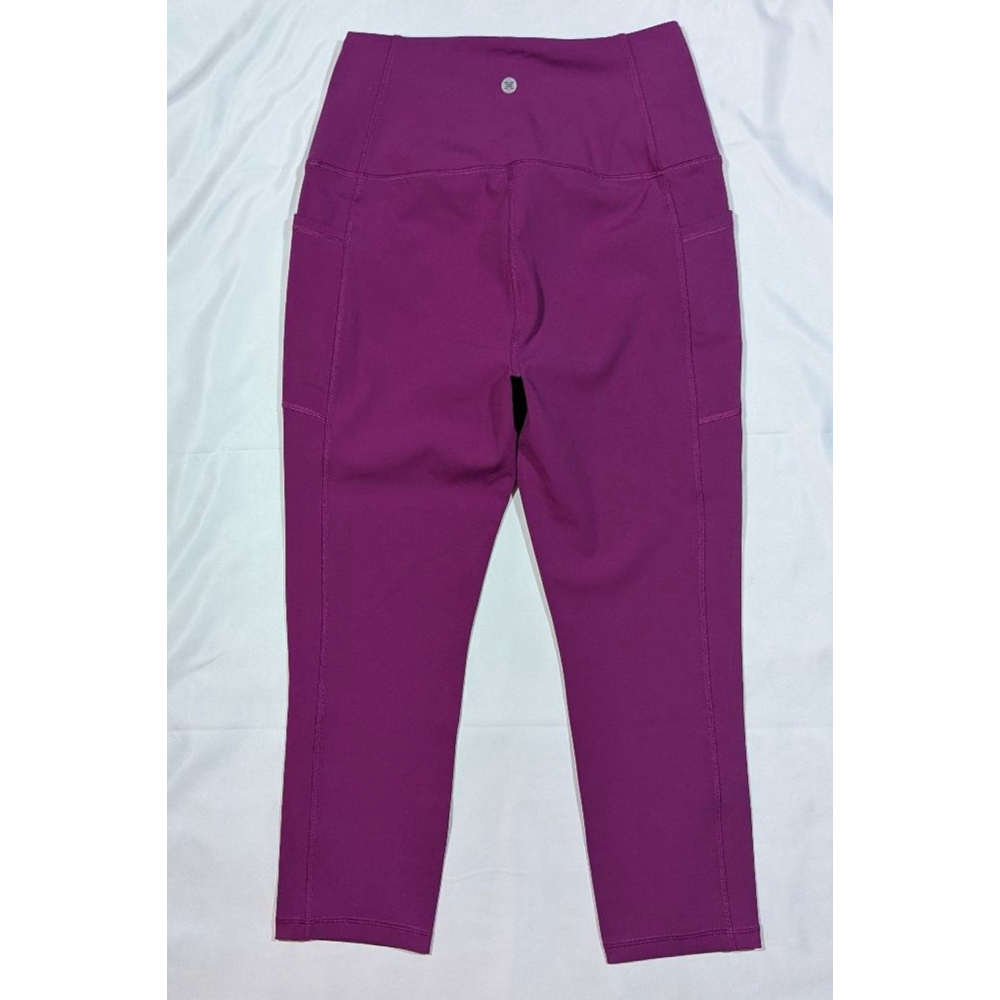 RBX Purple High Rise Cropped Leggings Small Athletic Pants - Picture 2 of 3